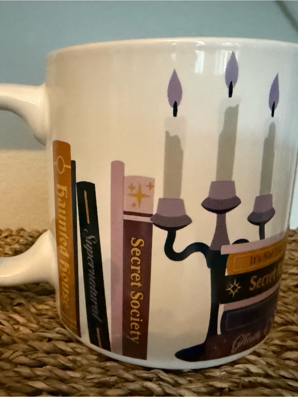 Spook Your Shelf Gothic Tropes Bookshelf Coffee Mug - Picture 3 of 6